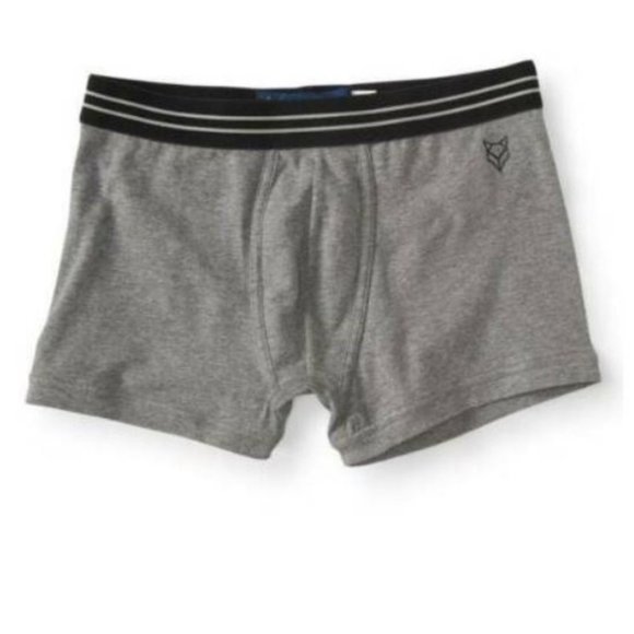 Mens Boxer Briefs Underwear Prince & Fox by Aeropostale 2 Pair Small White Gray - Picture 2 of 7